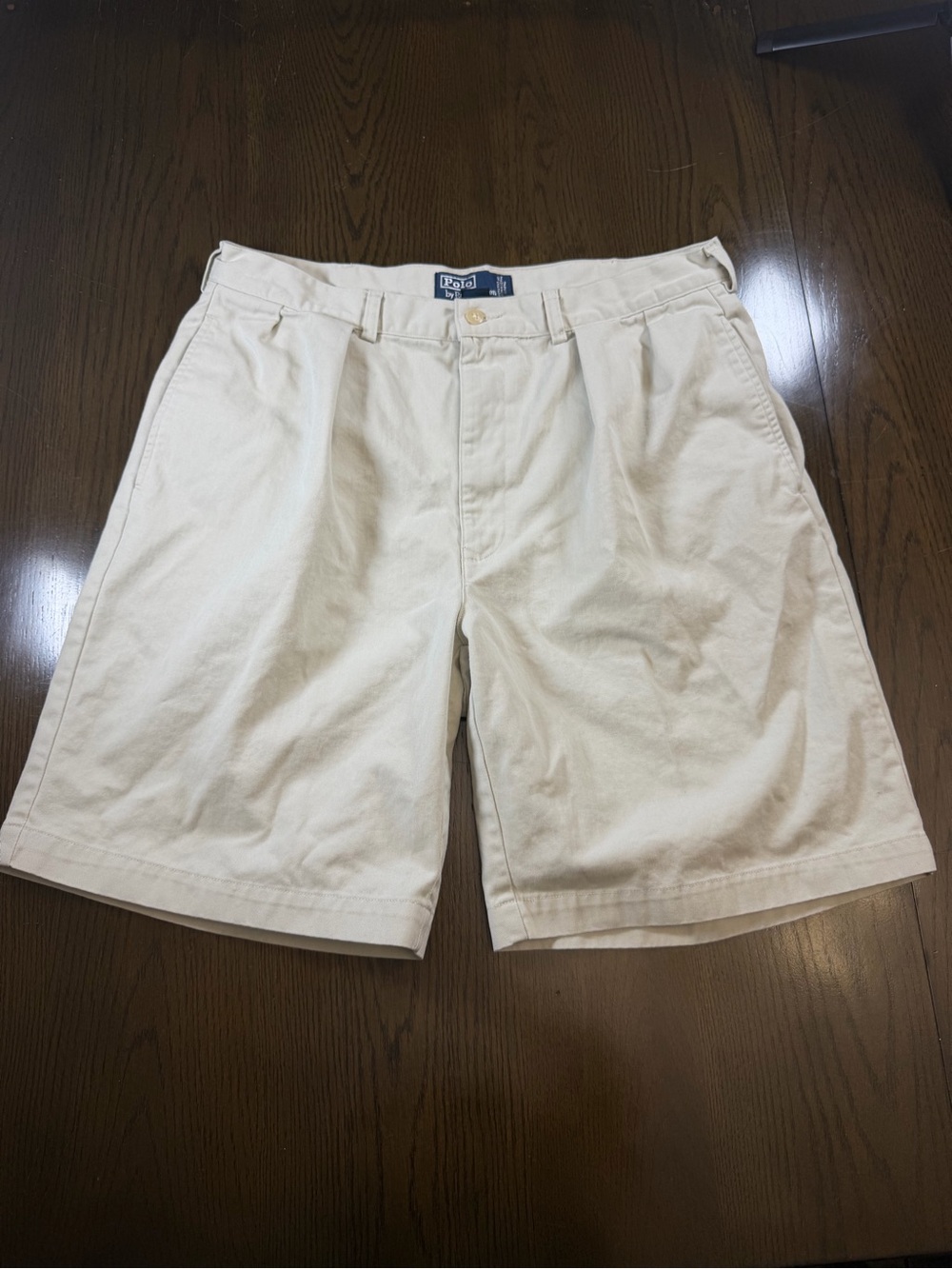 Quiet Luxury Polo Ralph Lauren 36 Chino Pleated Shorts